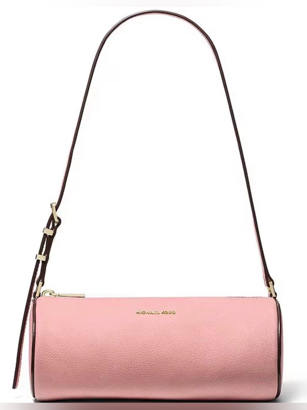 Michael Kors NWT, Izzy Small Barrel Pouchette HandBag. Color: Crimson - Picture 1 of 4